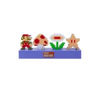 Lampe Paladone Nintendo Lampe New Mario Icons LED 30 cm Veilleuse décorative USB et piles Coloris unique