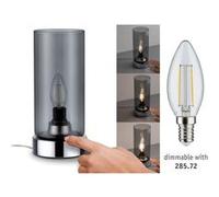 Paulmann Pinja lampe de table 1x20 W fumé PL77056