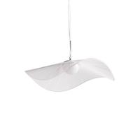 Lampe Pendante LED Suspendue Abat-jour Ajouré en Métal Blanc Loire