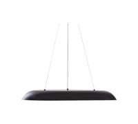 Lampe Pendante Moderne LED Intégrées Anneau Rond Suspension Métal Noir Surko