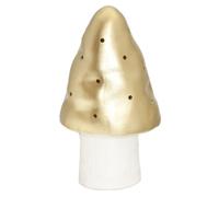 Lampe petit champignon doré