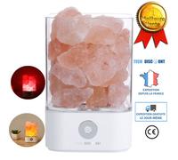 Lampe pierre de sel himalaya cristal - Aueq - tactile usb purificateur décoration led naturelle ions négatifs coloré portable bon