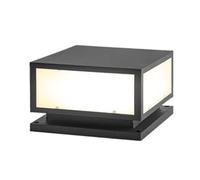 Lampe Pilier Extérieur En Aluminium - Abat-jour En PC, Colonne Lumineuse, Éclairage De Jardin, Allée, Paysage, Public, Cour - Borne Lumineuse