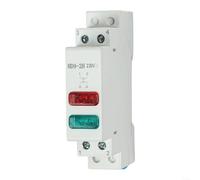 Lampe pilote LED rail DIN pour applications 230 V utilisées dans les systèmes de contrôle électrique, les équipements d'automatisation et la surveillance industrielle (rouge + vert)