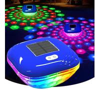 Lampe Piscine Flottante Solaire Lumiere Piscine avec 9 LED Spectacles antes Étanche IP68 Lumiere Piscine Contr LAMPADAIRE DE JARDIN