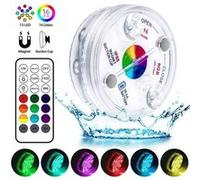 Lampe Piscine LED Lumières Submersibles ALlBiz IP68 Étanche 16 RGB Couleurs Changement Lampes Décoratives pour Aquariums, Piscines, Étangs (1 Pcs)
