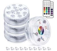 Lampe Piscine, Lumières LED Submersible, Éclairage Submersible Multi-couleur, avec Télécommande, Éclairage Etanche Lampe PROJECTEUR