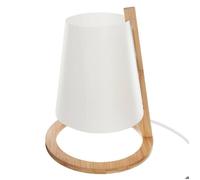 Lampe ""Pita"" bambou blanc H26cm - Atmosphera Créateur d'intérieur