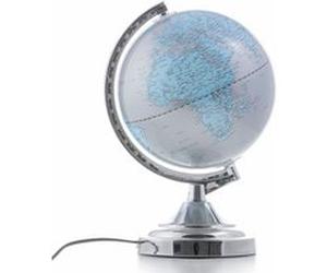 Lampe planète terre globe terrestre planisphere lumineux gris G