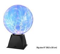 Lampe Plasma Magique Lampe Plasma 6" Bleu Sensible au Toucher et au Son Lumière