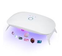 Lampe pliable en résine 24 W 365 395 nm double longueur d'onde fonction de synchronisation de durcissement rapide légère et portable pour moules, fabrication de bijoux, loisirs créatifs