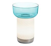 Lampe Portable Bontá Turquoise avec Bol en Verre
