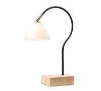 Lampe Portable Halo Design Question Noir/ Laiton antique/Opale