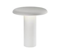 Artemide Lampe de table portable Takku de 19 cm Blanc verni