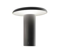 Artemide Lampe de table portable Takku de 19 cm Vernis noir
