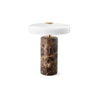 Lampe Portable Trip , Marbre Emperador Foncé/opale Brillante