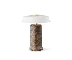 Lampe Portable Trip No. 2 , Marbre Emperador Foncé/opale Brillante