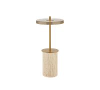 Lampe Portable Umage Asteria Move Mini en Argile Travertin/ Laiton
