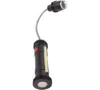 Lampe pour barbecue en alliage d'aluminium avec col de cygne flexible et éclairage LED rechargeable pour le barbecue - Étanche et résistante à la chaleur - Éclairage latéral COB - Ampoules T6 - Réglab