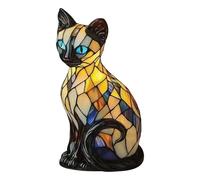 Lampe pour chat Lampe LED en résine artisanale au design rétro 3D | Lampe de chat pour enfants pour salon chambre bureau maison bureau lustre chambre d'enfant fête de Noël bar