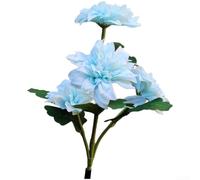 Lampe pour fleur 75cm Acier pour déco Extérieur Lampe pour fleur(Blue) | Allumage automatique nuit, extinction pour jour, interrupteur ON, charge journée, pratique