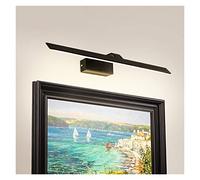 Lampe pour tableau avec télécommande Applique murale Led nordique noir blanc AC85-265V applique murale 12W 55CM intérieur salon chambre applique murale Lumières de peinture à LED sans fil d'intérieur