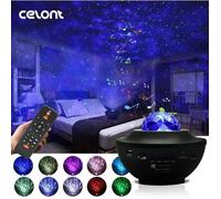 Lampe Projecteur LED ciel étoilé projecteur galaxie, 21 Modes, Enceinte Bluetooth, Projecteur de Lumière Pour Bébé Enfant Adulte