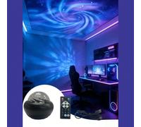 Lampe Projecteur LED de Nuit - Design Polyvalent Galaxie et Planète, Lampe d'Ambiance Alimentée par USB avec Luminosité Réglable, Comprend une Télécommande, Thème Fantaisie Moderne pour la Décoration 