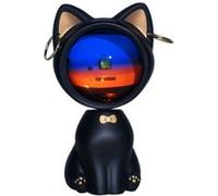 Lampe Projecteur LED FONGWAN Veilleuse de lever du soleil pour Enfant Chambre - chat noir 11cm noir G