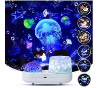 Lampe Projecteur Veilleuse bébé de ciel étoilé rotatif Licorne 3D Galaxy Ocean Décoration de chambre d'enfant