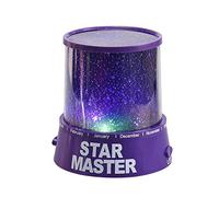 Lampe projecteur violette LED étoile veilleuse romantique cadeau maître ambiance de soirée décoration atmosphère chambre salon fête éclairage d'ambiance télécommande minuterie (violet, taille unique)