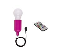 Lampe rétro bulbe à piles LED multicolore avec télécommande