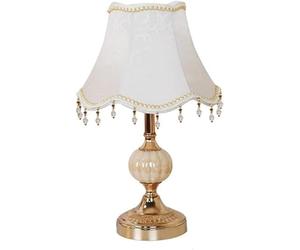 Lampe Romantique en Tissu français Haut de Gamme pour canapé élé à côté du Bureau, adaptée pour Salon de thé, Salon, lit, Lampe de Table, é, Restaurant Occidental, décoration de façade (D)