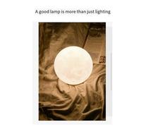 Lampe rotative en forme de lune, grande taille, imprimée en 3D, luminaire suspendu, idéal pour une chambre d'enfant ou comme cadeau