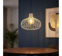 Lampe à suspendre crème Lampe à suspendre sable Lampe à suspendre rétro Tiges métalliques, douille E27, DxH 40x150 cm