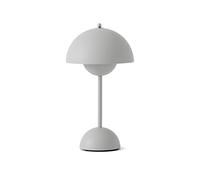 Lampe sans fil Flowerpot VP9 bleu pierre - Hauteur 29,5 cm | Solution d'éclairage élégante et pratique | Technologie sans fil | Décoration polyvalente pour l'intérieur et l'extérieur | Idée cadeau