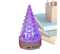 Lampe sapin de Noël Enceinte sans fil rechargeable, décoration de fêtes | Petit sapin de Noël lumineux pour bureau, salle d'étude, salon, chambre, entrée, bibliothèque, manteau de