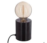 Lampe socle ""Saba"" noir H11cm