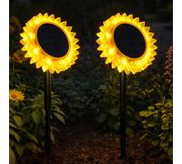 Lampe Solaire À Piquet Lampe D'extérieur Lampe De Balcon Tournesol LED 2x [EEK: Non noté]