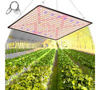 lampe solaire à LED 100W avec interrupteur, 362 LEDs 11800lm, Grow Light pour serre,jardin,fleurs,légumes,hydroculture,semis,succulentes