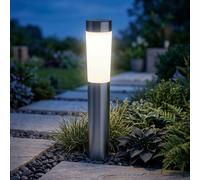 Lampe Solaire à LED Extérieure Inox Steckleuchte IP44 1 Lumière Blanc 56 cm