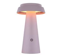 Lampe solaire à LED Lampe de jardin rose à variateur tactile Lampe de table extérieure Lampe de terrasse, blanc chaud, DxH 14 x 23 cm