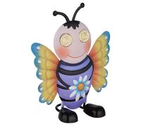 Lampe solaire à LED Lampe solaire d'extérieur métal coloré mat abeille IP44 H 22,5 cm