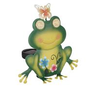 Lampe solaire à LED Lampe solaire d'extérieur métal coloré mat design grenouille H 22 cm