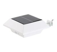 Lampe solaire à LED pour gouttière - LUNARTEC - 4 ampoules - Blanc - Energie solaire - Capteur PIR
