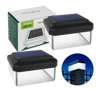 GreenBlue GB125 Lampe solaire pour poteau lot de 2 - 6 LED 5 lm 4000K