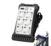 Lampe Solaire À Pince - Lampes Solaires À Pince Pour Clôture, Lumières De Mouvement À Capteur | Le Capteur De Mouvement Étanche IP65 Allume La Lumière De Charge USB Pour Le Patio Mural De Pont De