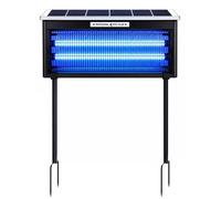 Lampe solaire anti-moustiques - Éliminateur d'insectes électrique - Fonctionnement à énergie solaire - 40 W - Pour l'extérieur - Convient pour une surface de 100 m² - Prise européenne