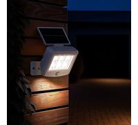 Lampes solaires d'extérieur avec détecteur de mouvement LED Applique solaire d'extérieur Spot avec détecteur de mouvement extérieur, blanc, LED 0,3W 150Lm blanc froid, LxLxH 12,8x10x11 cm