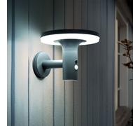 Applique avec détecteur de mouvement LED lampe solaire lampe de porte d'entrée lampe de façade lampe de jardin anthracite, 250lm, blanc froid, LxH 24x21 cm